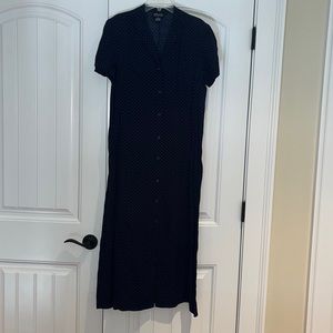 New York & Company Size 6 Blue Polka Dot Dress